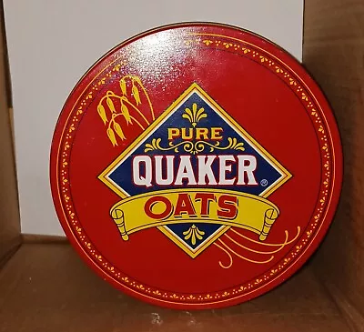 Vintage 1983 Limited Edition Quaker Oats Collector Round Tin  • $7.49