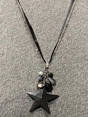 Martine Wester Black Crystal Star Pendant- NEW • £11.50