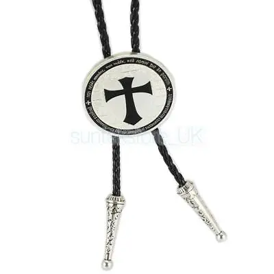 Western Cowboy Bolo Ties Rodeo Dance Bola Tie Cross Necktie Bootlace Tie • £6.92