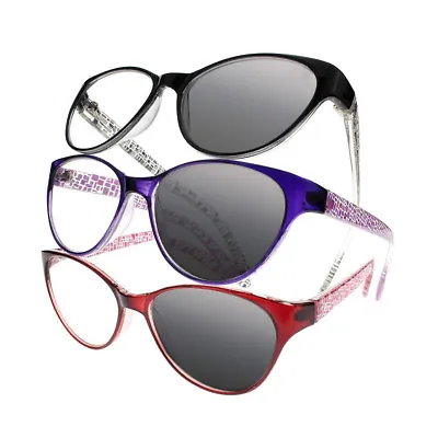 £11.99 • Buy Women Cat Eye Transition Photochromic Reading Glasses Sunglasses UV400 +1.0~+4.0