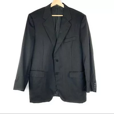 42R Mens Canali 2 Button Blazer Dark Grey • $74