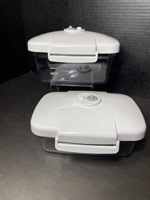$25 • Buy FoodSaver Rectangular Vacuum Canisters 1.5 Quart (48 Oz) & 1 Quart (32 Oz) Lot 2