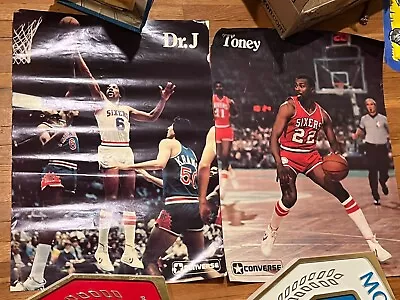 Vintage Andrew Toney & Julius Irving Poster Sports Illustrated 17”x23” RARE! • $39.95