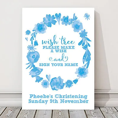 £5.50 • Buy Wishing Tree Guest Book Sign Christening Baptism 1st Birthday Pink Blue CH10