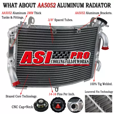 Aluminium Motorcycle Radiator For 2009 2010 2011 2012 2013 2014 Yamaha R1 YZF R1 • $109