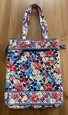 Vera Bradley Laptop Travel Check Point Friendly Tote In  Summer Cottage  Floral • $28.99