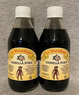 2 La Vencedora Pure Mexican Vanilla Extract Glass 8.45oz/250mL Glass Bottles • $26