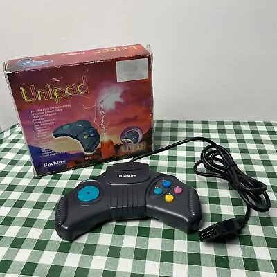 1993 Unipad By RockFire QF-5i Game Controller For IBM PC Boxed - Used GC++ • £5