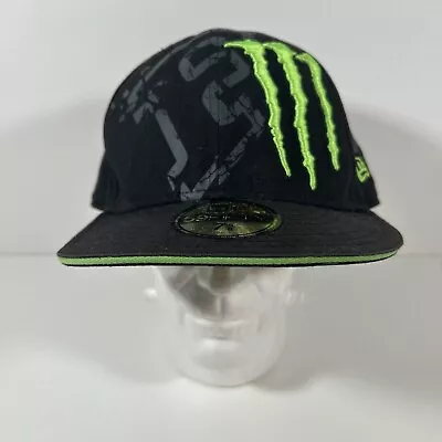 Monster / Fox Racing NewEra 59Fifty Fitted 7 5/8 Hat Ricky Carmichael 4-EXC COND • $27.98