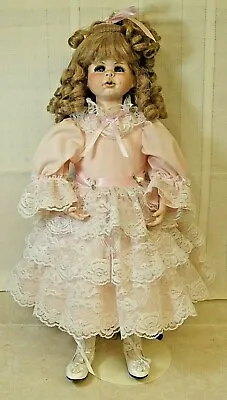 $24.99 • Buy Vintage Val Shelton Original Porcelain Stuffed Doll Rosalie 1998 22 