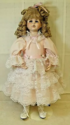 Vintage Val Shelton Original Porcelain Stuffed Doll Rosalie 1998 22  • $24.99