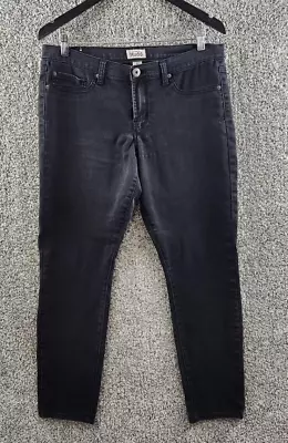 Mudd Black Straight Leg Jeans Black Denim Stretch Jeans Junior's Size 15 • $12.99