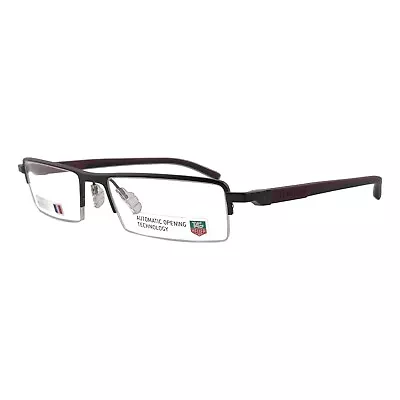 TAG Heuer Dark Ceramic & Burgundy Eyeglasses Frames 53mm 17mm 142mm -TH 0822 006 • $290