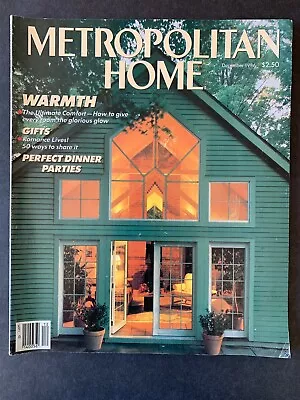 Metropolitan Home Magazine December 1986 2000's Lifestyle Recipes Ads • $13.99
