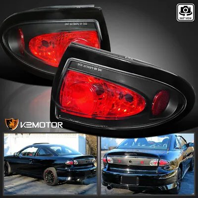 Black Fits 2003-2005 Chevy Cavalier Rear Brake Tail Lights Lamps Left+Right • $89.38