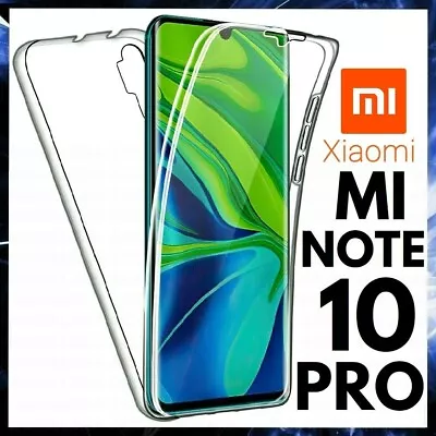 For XIAOMI MI NOTE 10 PRO 360 CLEAR CASE FRONT AND BACK TPU SILICONE PHONE COVER • $9.76