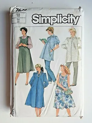 Simplicity 7645 Sewing Pattern Maternity Dress Top Trousers  Sz 10 Cut Complete • £4.99
