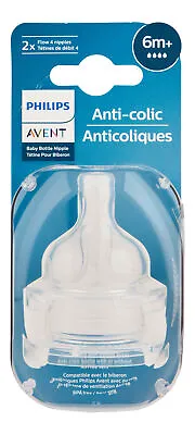 Philips Avent Anti-Colic Baby Bottle Fast Flow Nipple 2 Ct. Baby Bottle • $9.79