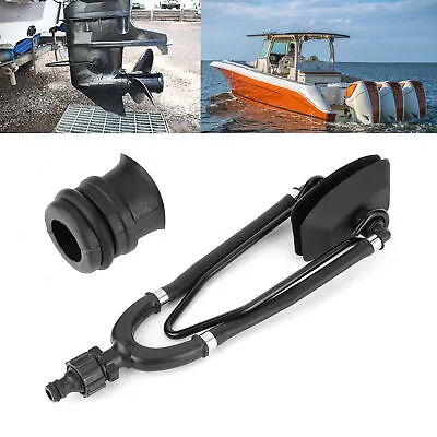 $33.81 • Buy Rectangular Outboard Motor Water Flush Boat Ear Muff Engine Flusher Steel Alloy