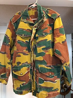 Vintage Belgium Jigsaw Military Field Jacket • $119.65