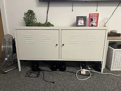 IKEA TV Unit White Metal Locker • £110