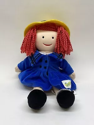 Madeline Soft Plush Rag Doll Yellow Hat Blue Coat Rare Kids Preferred • $15
