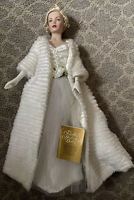 Franklin Heirloom Marilyn Monroe All About Eve Porcelain Doll 1997 • $49.99