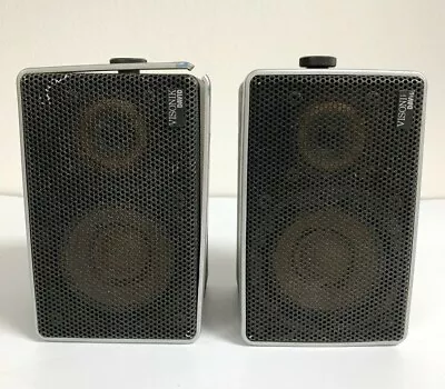Vintage Visonik David 302 ~ Pair 1970's Satellite Speakers ~ West Germany ~ READ • £114.06