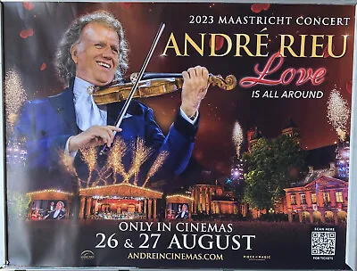 Cinema Poster: ANDRE RIEU LOVE IS ALL AROUND 2023 MAASTRICHT CONCERT (Quad) • £16.10