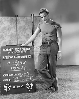 Marlon Brando In  A Streetcar Named Desire  - 8x10 Wardrobe Photo (da-657) • $8.87