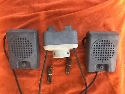 Vintage Drive In Movie Speaker Set (2)  With Holder; (2  Pipe Size For Stand) • $175