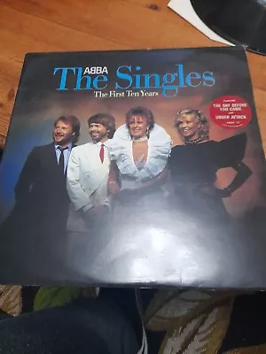 Abba The Singles The First Ten Years 1982 1st Abba10 Double Vinyl Album • £12