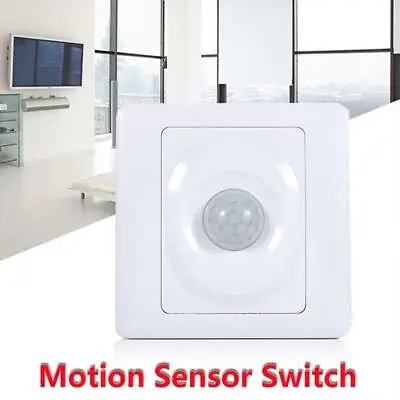 PIR Automatic Light Switch Wall-mounted 200w Occupancy Sensor 360 Degree • £5.08