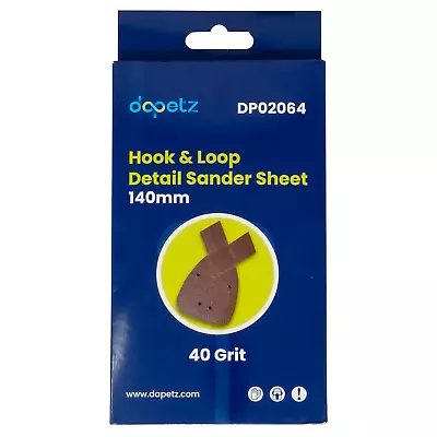 40 Grits Mouse Sanding Sheets Hook & Loop Sander Pads 4-Holes Sand Paper 10Pcs • £4.99