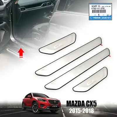 Genuine Scuff Plate Sill Door Step Chrome For Mazda CX-5 CX5 2015-2018 • $118.89