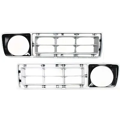 Grille For 76-77 Ford F-150 F-250 Set Of 2 Left & Right Side Silver Plastic • $74.91