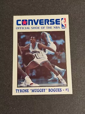 1989 Converse Tyrone  Muggsy  Bogues #4 Charlotte Hornets • $5.25