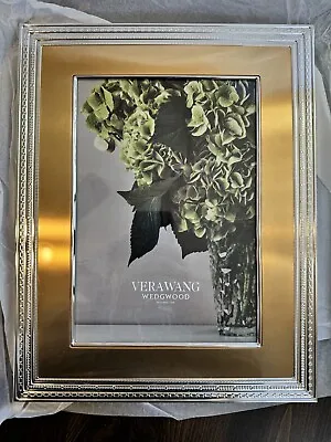 NIB Vera Wang Wedgwood Photo Frame With Love Gold 8x10 40003662 Wedding Graduate • $46.74