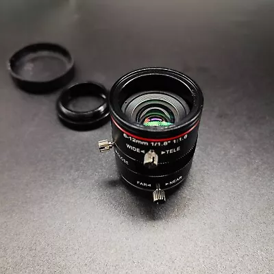 Zoom Industrial Lens FL6-12mm 1/1.8  3MP Hd Machine Vision Lens Camera C Mount • $24.28