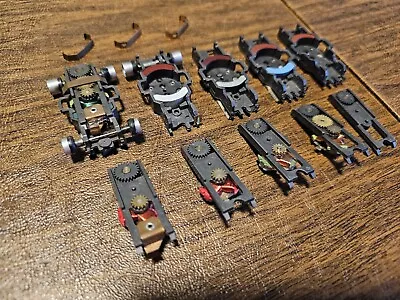 AFX Vintage HO Slot Car Lot Magnatraction & Non Mag Chassis Parts Restoration • $64