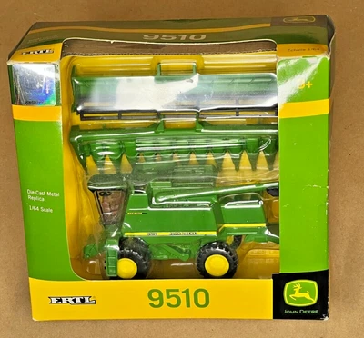 $71.95 • Buy John Deere 9510 Combine W/Corn Head ERTL 1:64 Scale New In Box