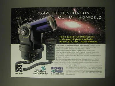 £18.13 • Buy 1999 Meade ETX-90EC Astro Telescope Advertisement - Travel To Destinations