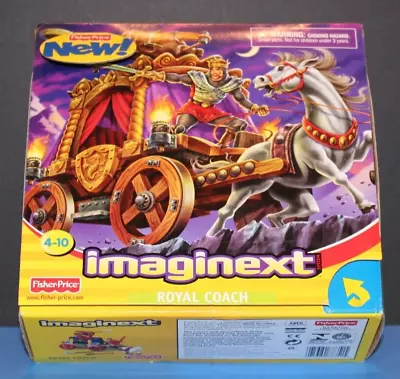 FISHER-PRICE IMAGINEXT® ROYAL COACH - VERY RARE Sealed & New Stored 21 Years! • $69.95