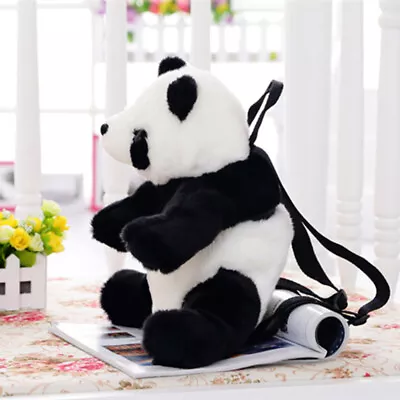 Kids' Plush Panda Backpack - Fun Cartoon Toy With Large Storage Capacity • £16.88