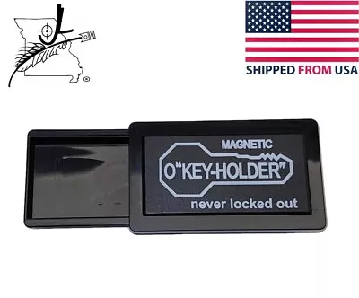 Magnetic Key Box Hide 2 1/2  Long Key Black Plastic Magnet • $7.54