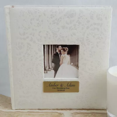$58 • Buy Personalised Cream Lace Wedding  Photo Album - 200 - Made To Order Custom Gift
