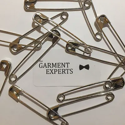 Premium Quality Steel Safety Pins - 27mm / 28mm / 45mm Strong Industry Standard • £1.99