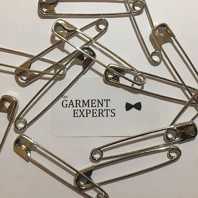 Premium Quality Steel Safety Pins - 27mm / 45mm Strong Industry Standard • £1.69