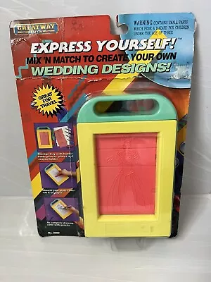 1993 Vintage Rub And Color Fashion Designer Plates  - Wedding Greatest Toys • $29