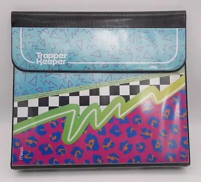 Trapper Keeper Mead Retro Design 1” Binder Notebook Portfolio Folder • $17.99